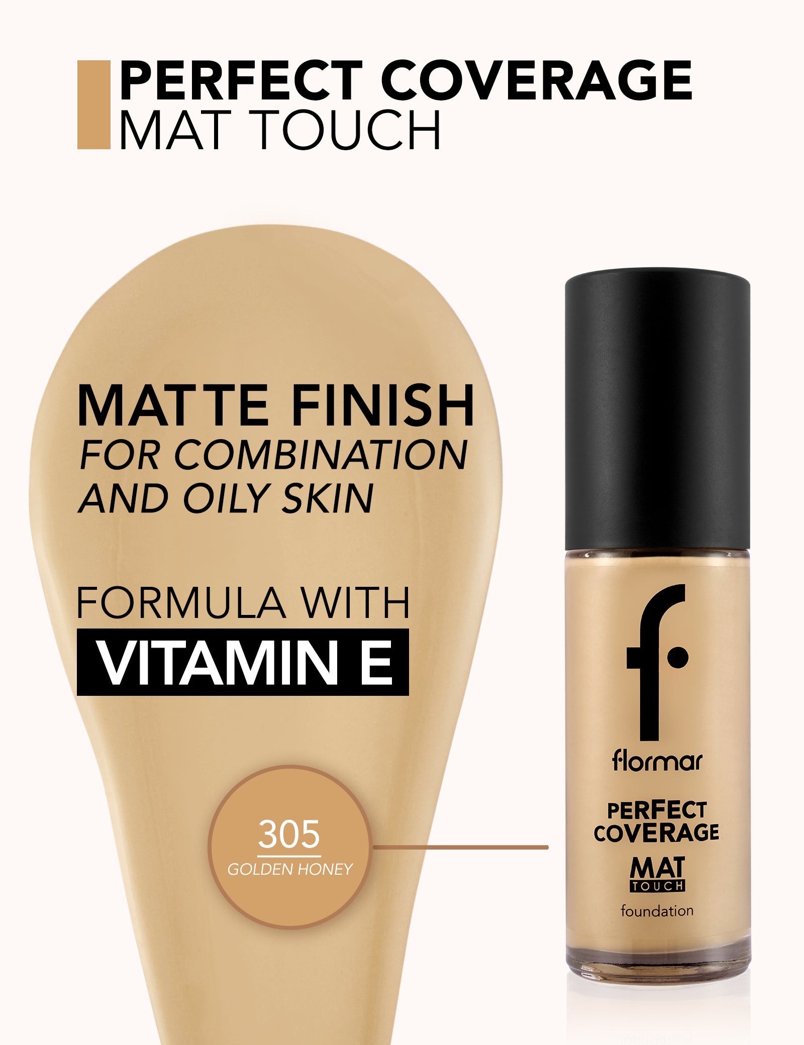 Flormar Mat Touch Foundation 305 Np