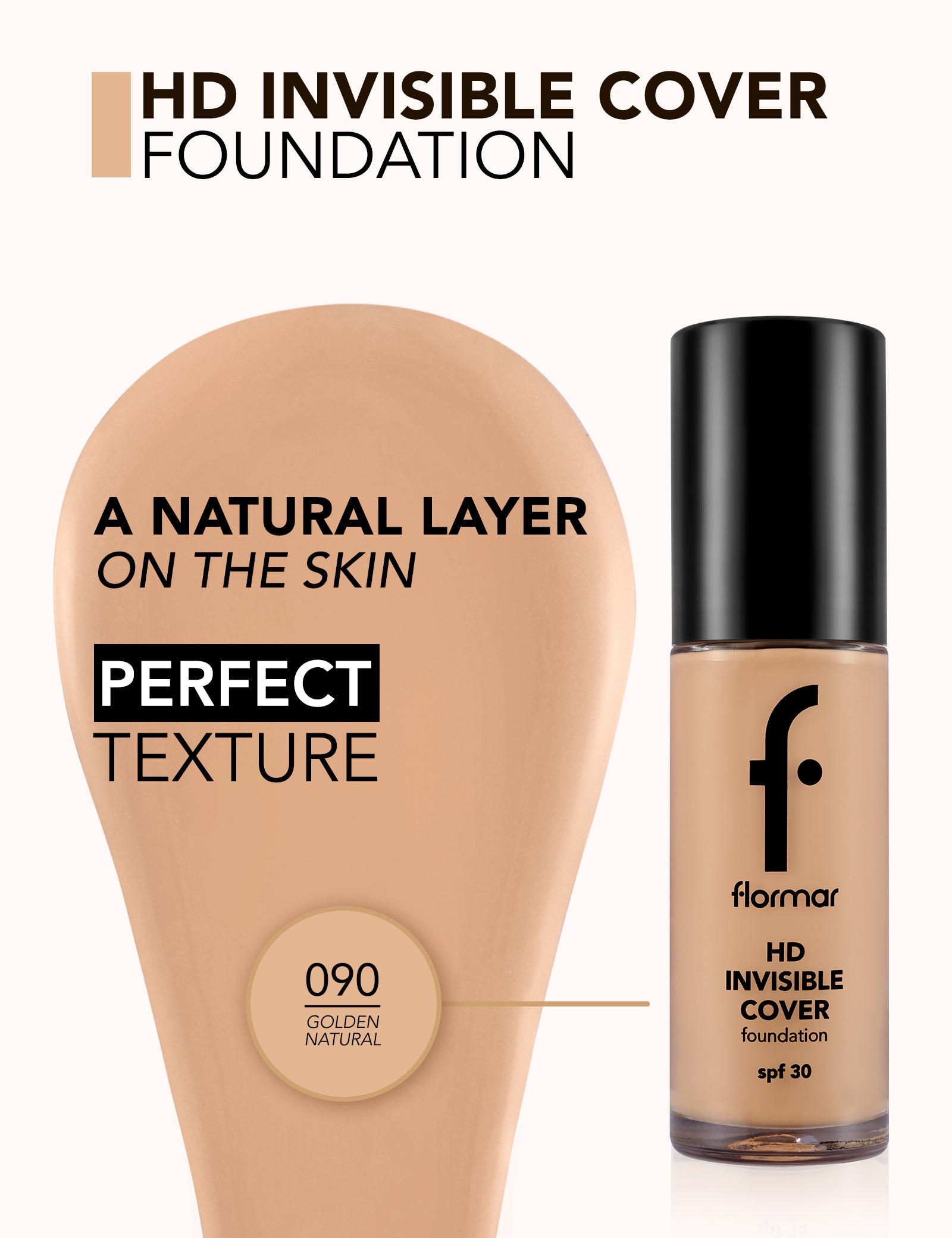 Flormar Hd Invisible Cover 90 Golden Neutral Np