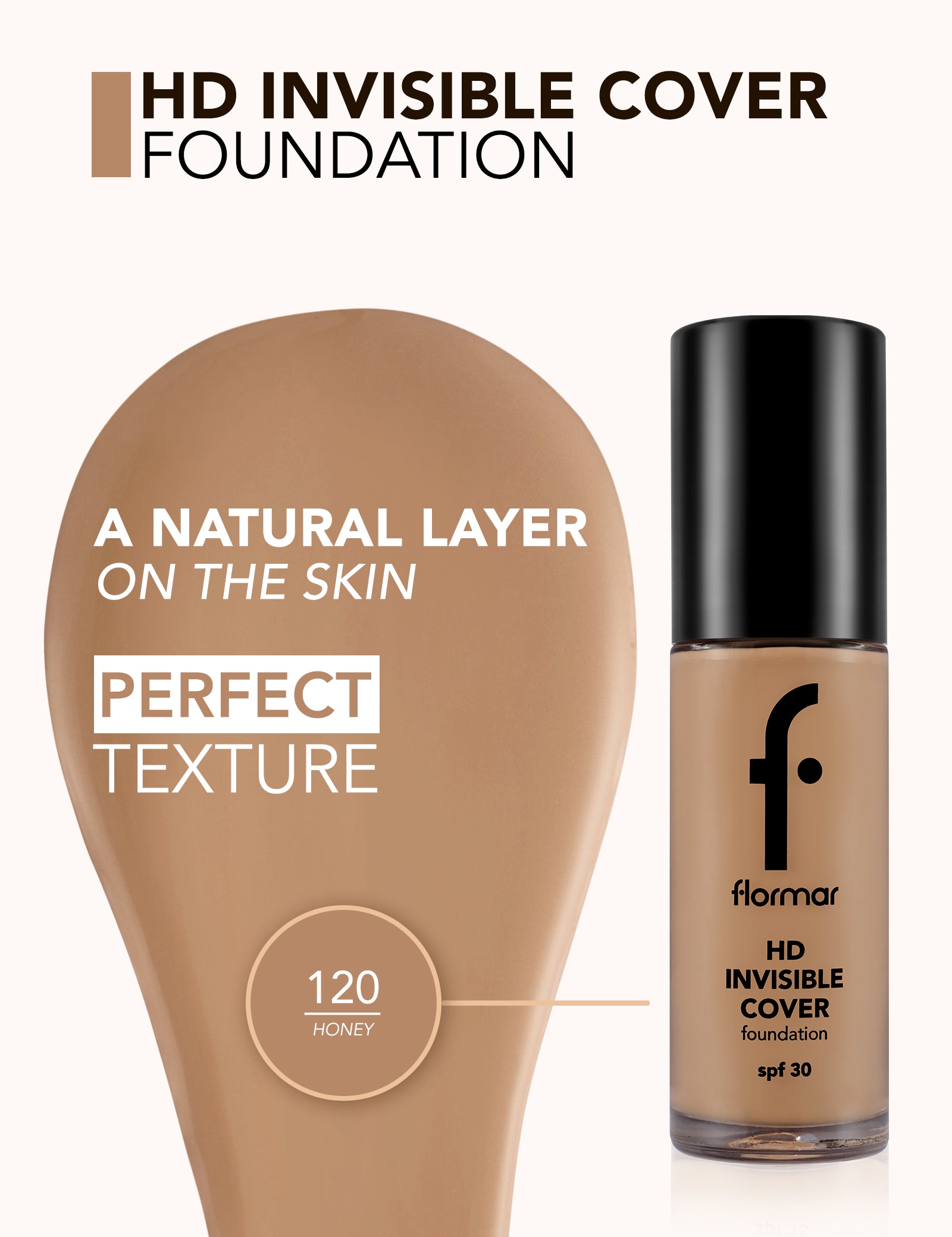 Flormar Hd Invisible Cover 120 Honey Np