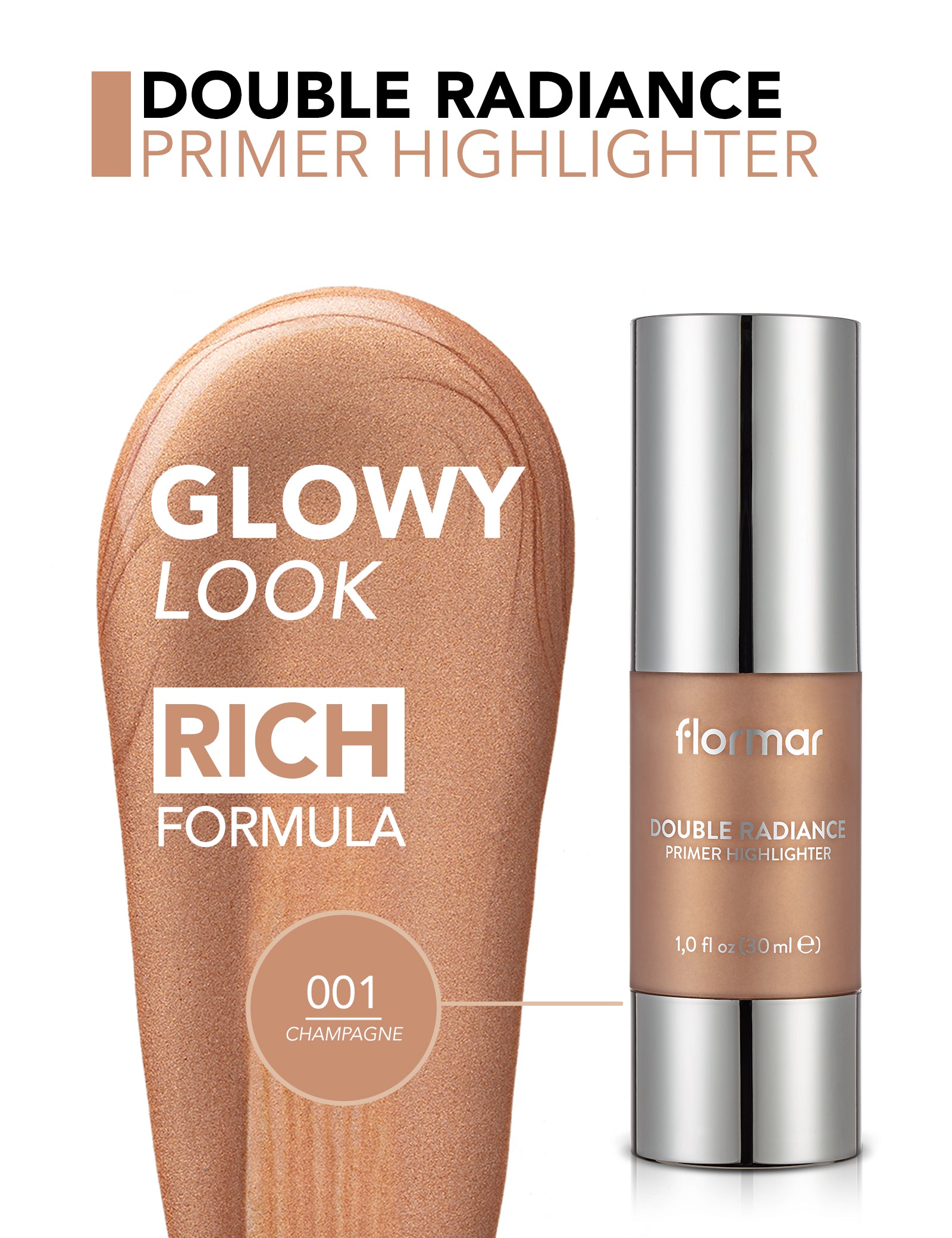 Flormar Reborn Double Radiance Primer&Highlighter