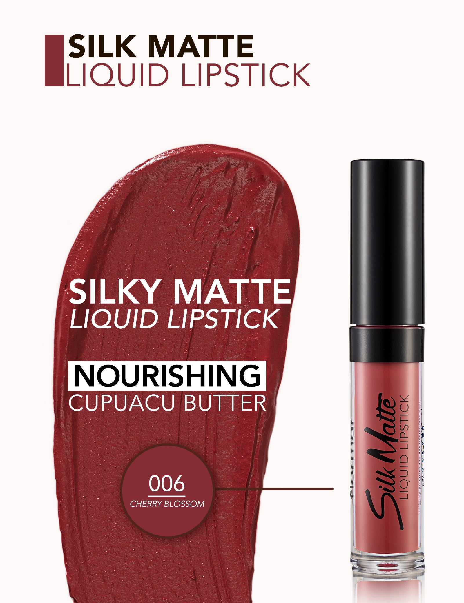 Flormar Silk Matte Liquid Lipstick 06