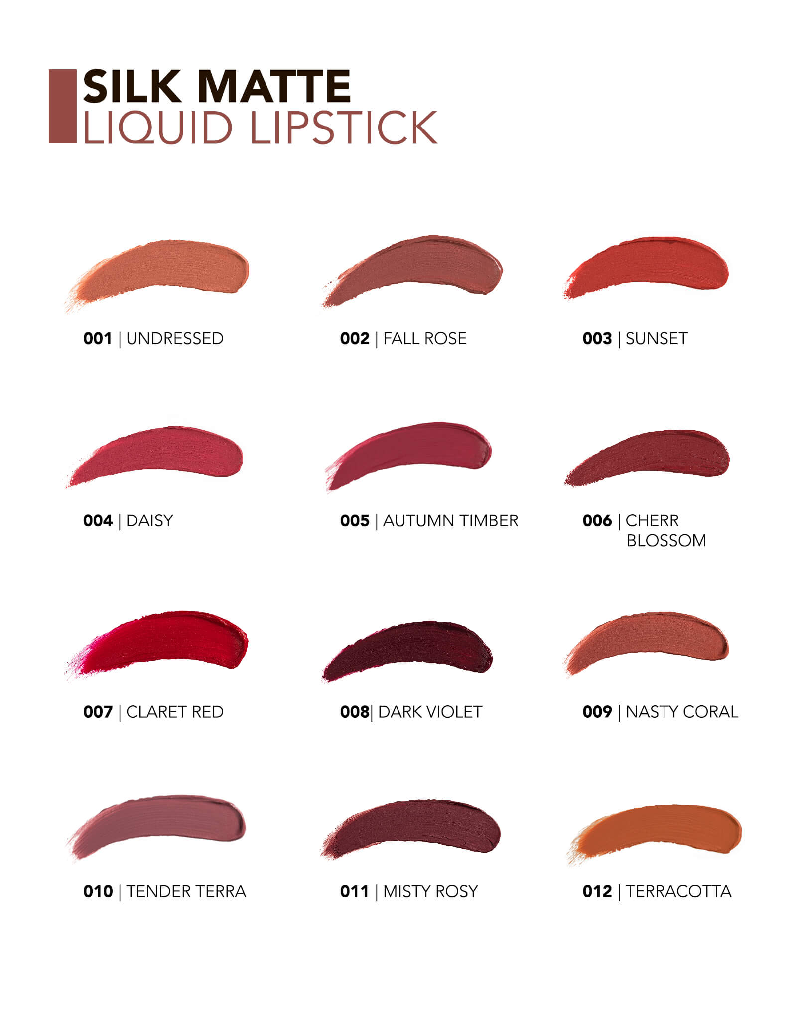 Flormar Silk Matte Liquid Lipstick 16