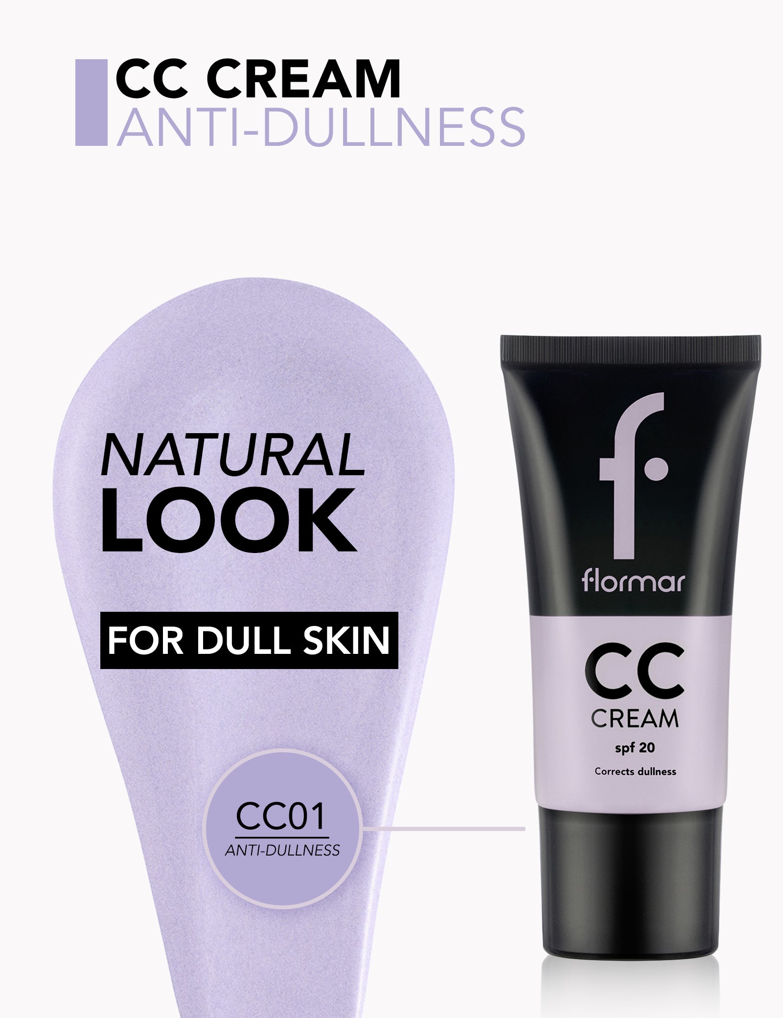 Flormar Cc Cream 01 Lilas Anti-Dullness