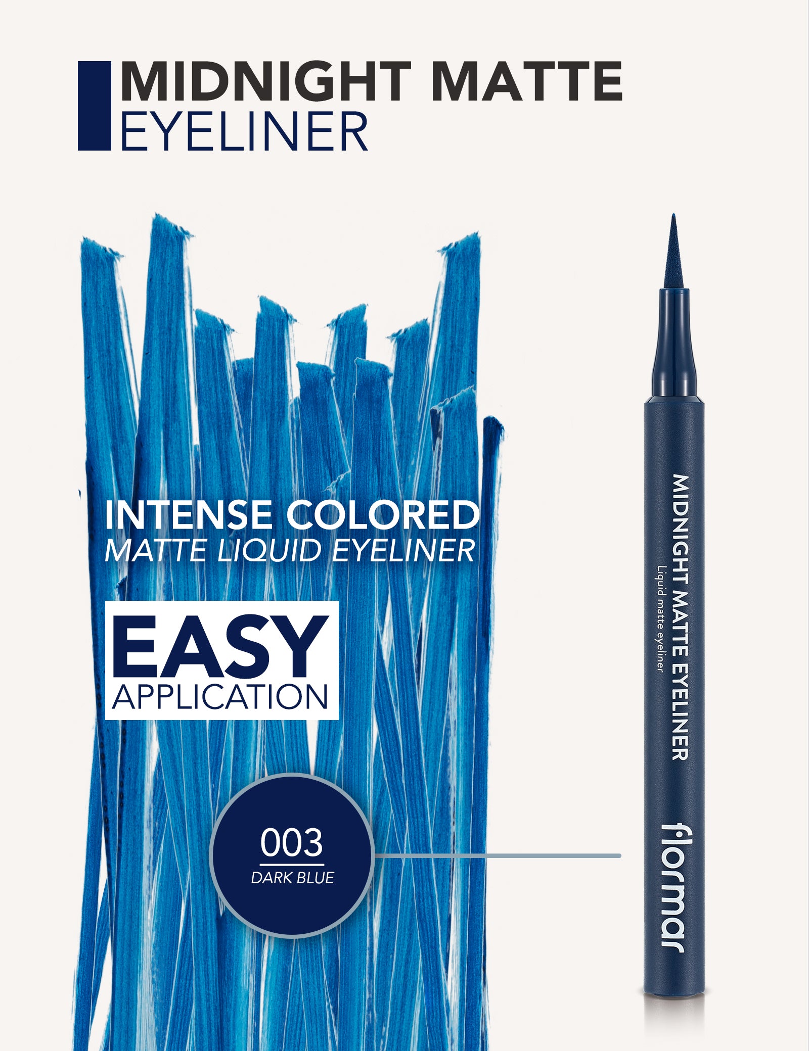 Flormar Midnight Matte Eyeliner 03 Dark Blue