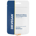 DR.VEGAN Debloat & Detox | Inchaço, digestão, suporte ao fígado | Vitaminas e suplementos | 60 cápsulas - 30 dias de uso