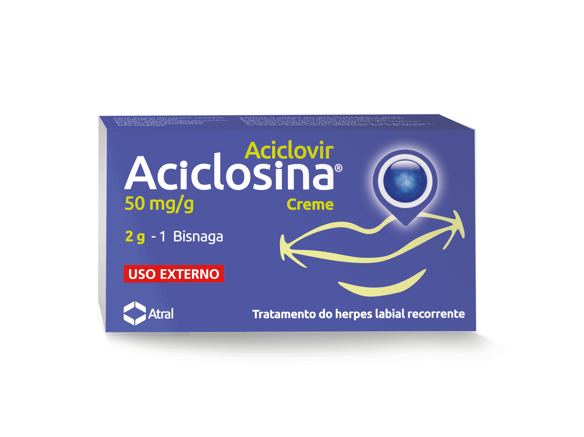 Aciclosina 50 mg/g x 2 g Creme