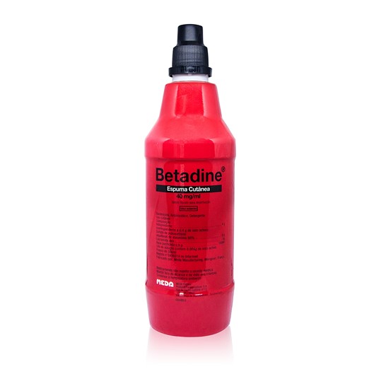 Frasco de Betadine Solução Cutânea 125 mL – antisséptico para desinfeção de feridas