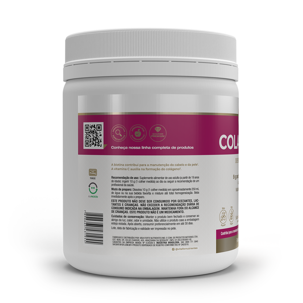 Vitafor, Colagentek®, Laranja e Acerola 300 g