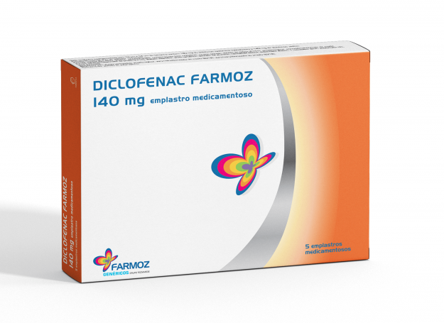 Diclofenac Farmoz 140 mg x 5 Emplast