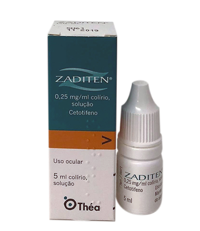 Zaditen 0,25 mg/ml x 5 ml Sol Col