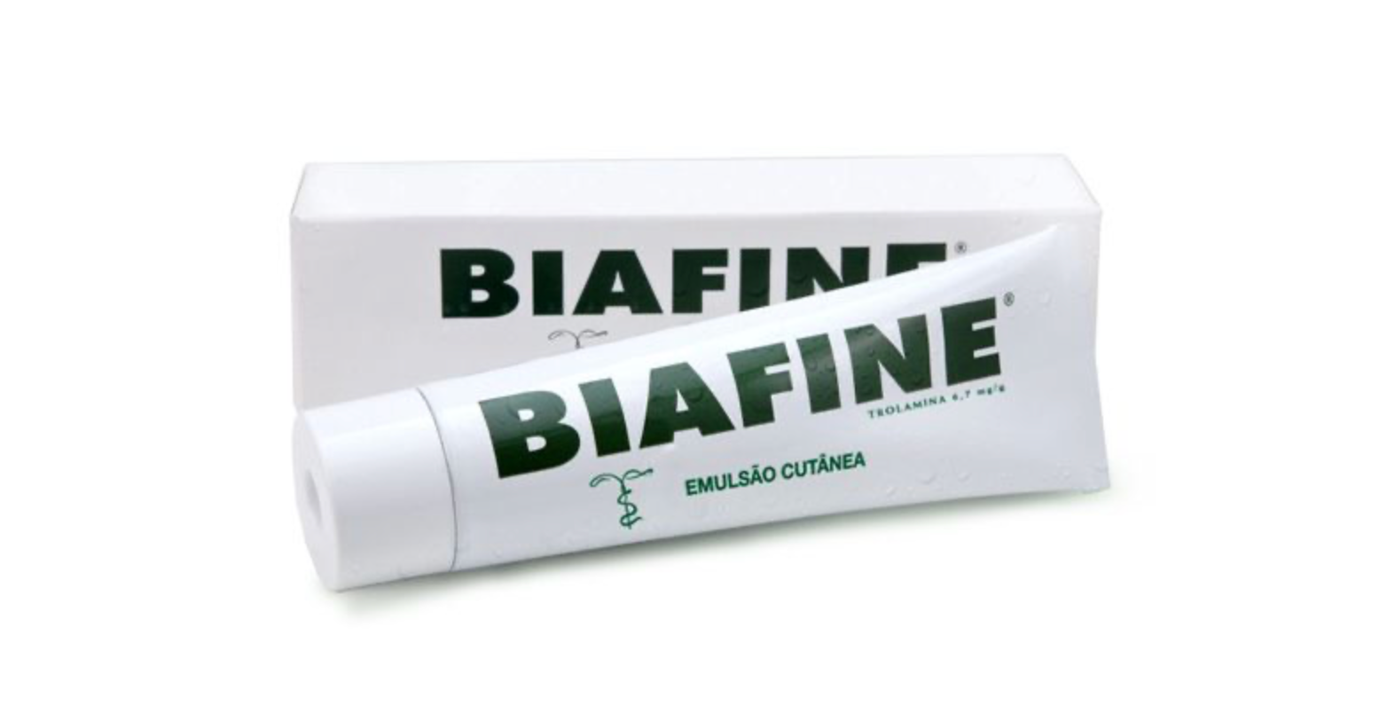 Biafine emulsão para queimaduras solares, regeneração e hidratação da pele