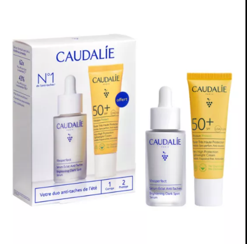 Caudalie Coffret Sérum Vinoperfect + Protetor Solar SPF50+