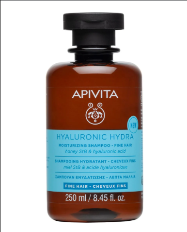 Apivita Hyaluronic Hydra Shampoo Hidratante Cabelo Fino 250 ml