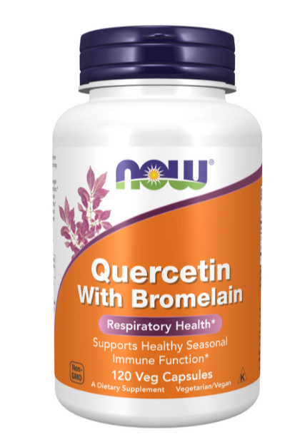 NOW - QUERCEITNA 800MG C/ BROMELAINA 165MG 120CAPS