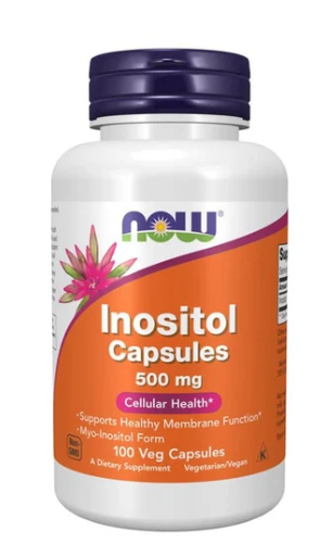 Now Inositol 500mg x 100 Caps Vegetais