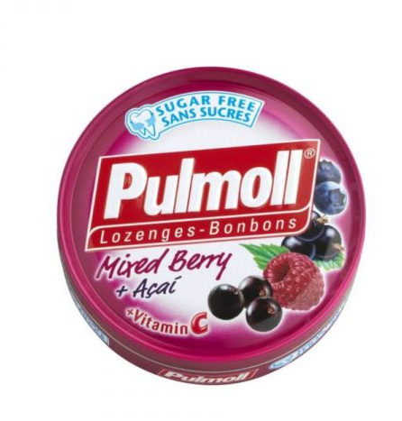 Pulmoll Pastilhas Frutos Silvestres e Açaí + Vitamina C  45g