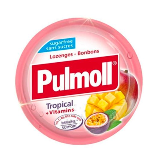 Pulmoll Pastilhas Tropical + Vitaminas 45g