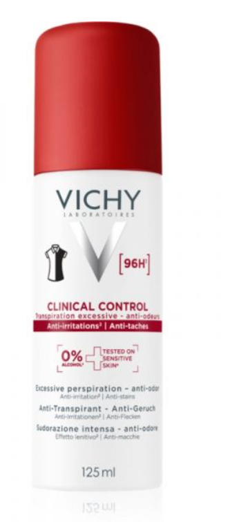 Vichy Clinical Control Antitranspirante Spray Pele Sensível 125ml