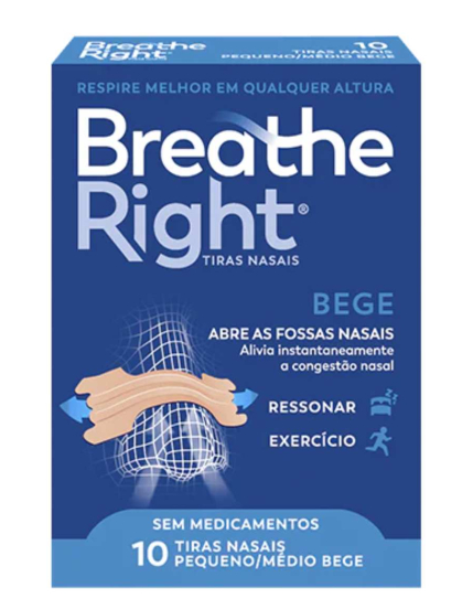Breathe Right MENTOL Pequeno/Médio x10