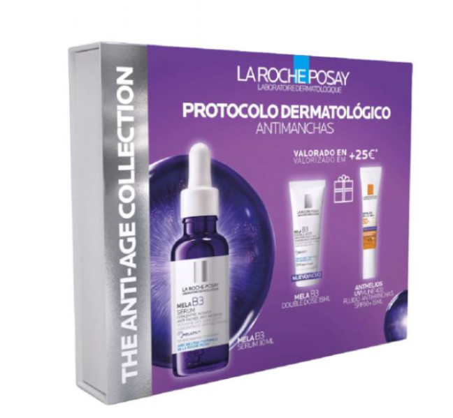 La Roche Posay Mela B3 Sérum 30ml + Creme 15ml + Protetor Solar 15ml Coffret