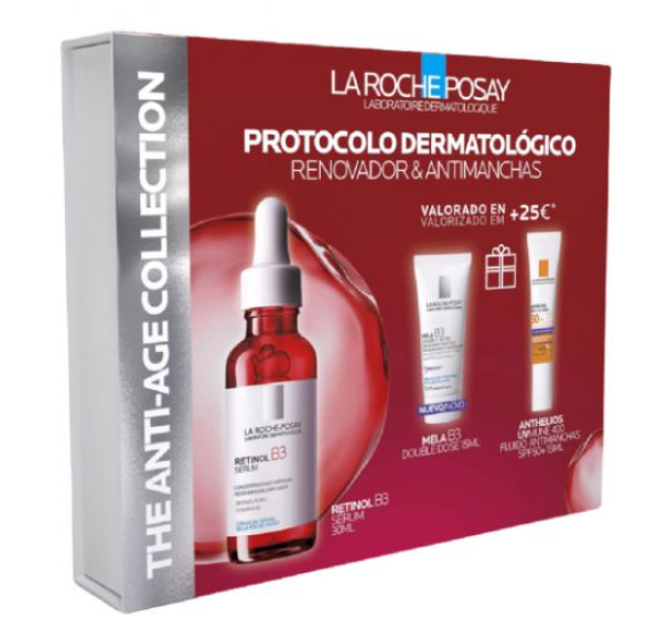 La Roche Posay Retinol B3 Sérum 30ml + Creme 15ml + Protetor Solar 15ml Coffret