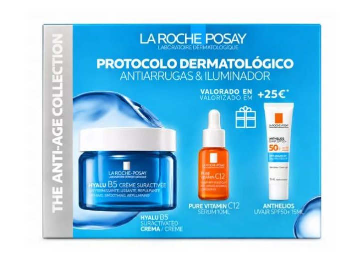 La Roche Posay Hyalu B5 Suractivated Creme 50ml + Pure Vitamin C12 Sérum 10ml + Anthelios UVAir FPS50+ 15ml Coffret