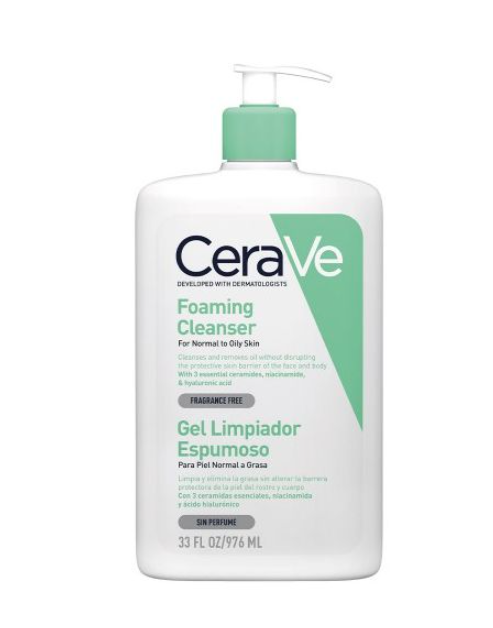 CeraVe Foaming Cleanser Gel Limpiador Espumoso 976mL