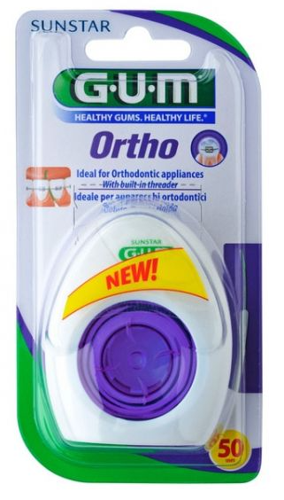 G.U.M Fio Dentário Ortho 3220 50 utiliz