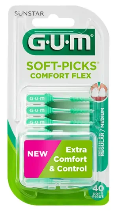 Gum SOFT-PICKS COMFORT FLEX Menta X40