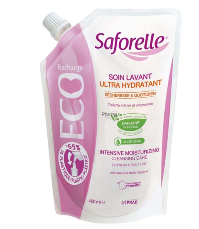 Safforelle Solução Lavante Ultra Hidratante Recarga 400ml