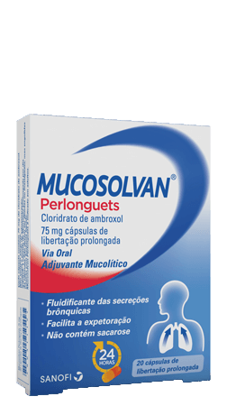 Mucosolvan Perlonguets 75mg 20 Cápsulas