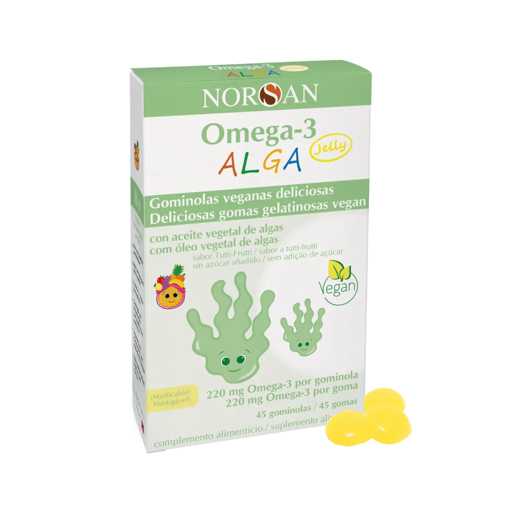 Norsan Ómega‑3 Alga Jelly – 45 Gomas
