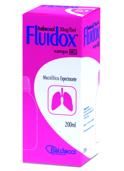 Ambroxol Fluidox 6 mg/ml 200 ml xarope