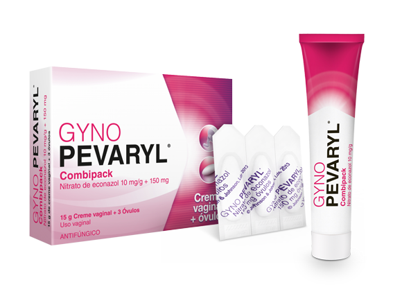 Gyno-Pevaryl Combipack (15g), 10mg/g + 150mg x 1 creme bisnaga + óvulo