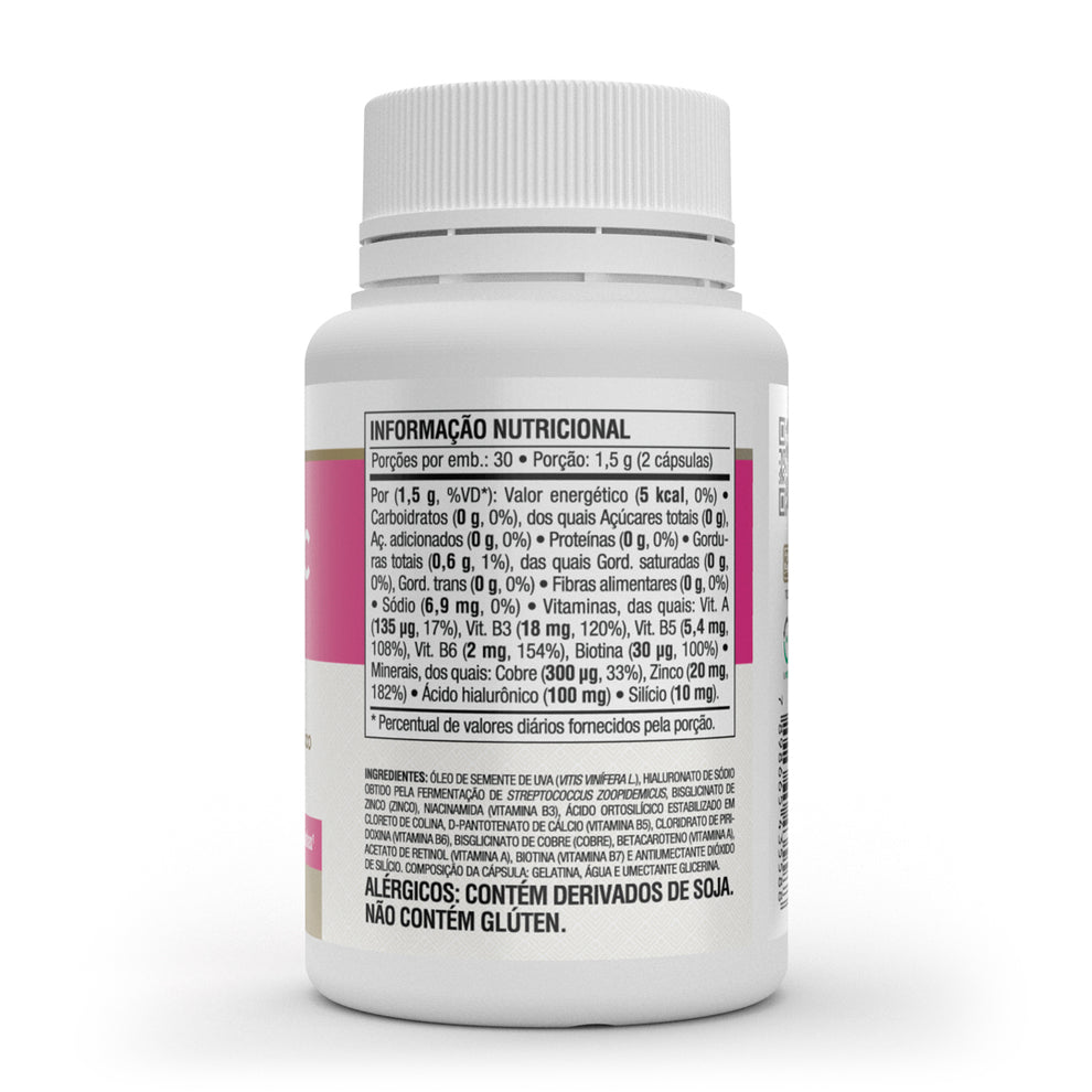 Vitafor, Hialurónico para el cabello, 60 cápsulas