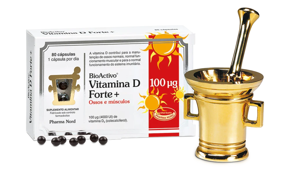 Bioactivo Vitamina D Forte+ x 80 Caps