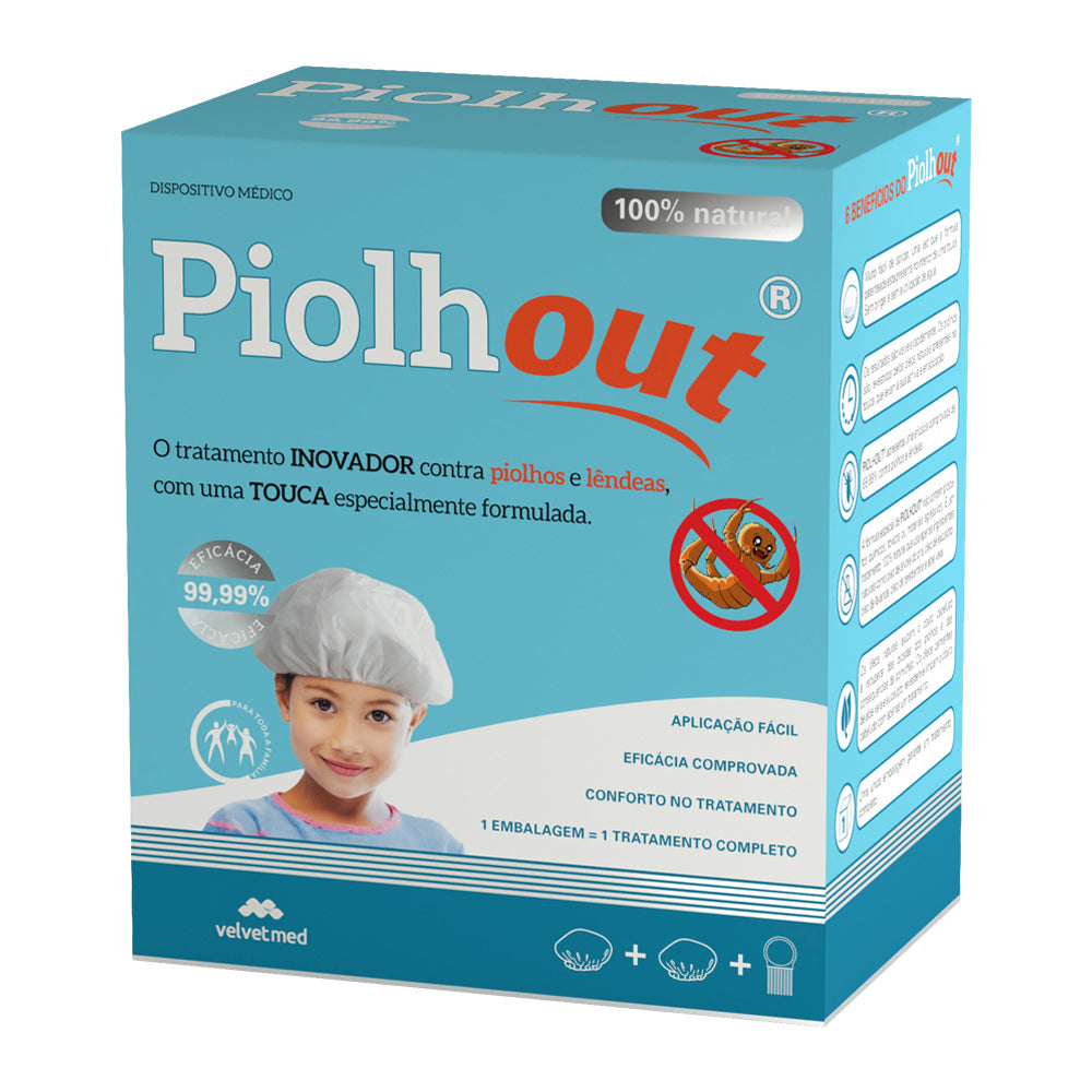 Piolhout Touca Anti-Piolhos x2 +Pente
