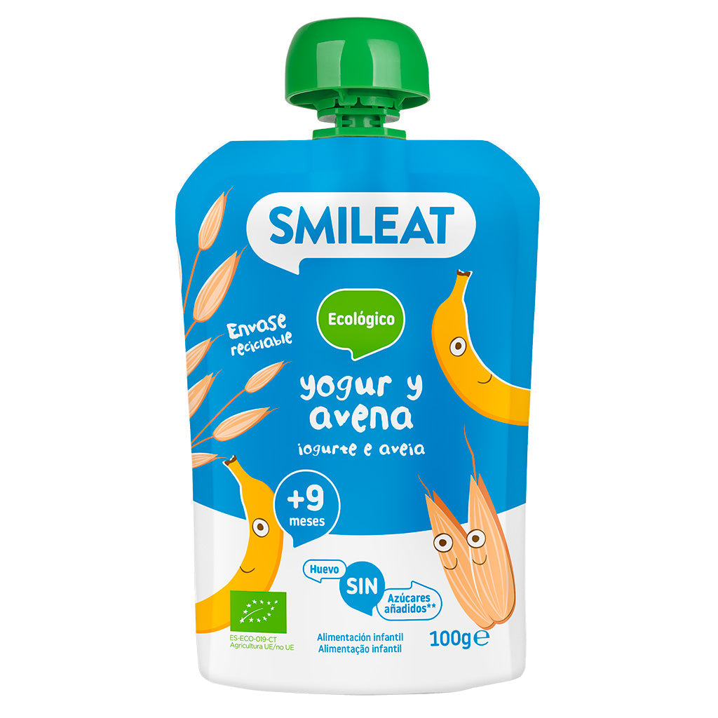 Smileat - Pouch de Iogurte & Aveia +9m 100g