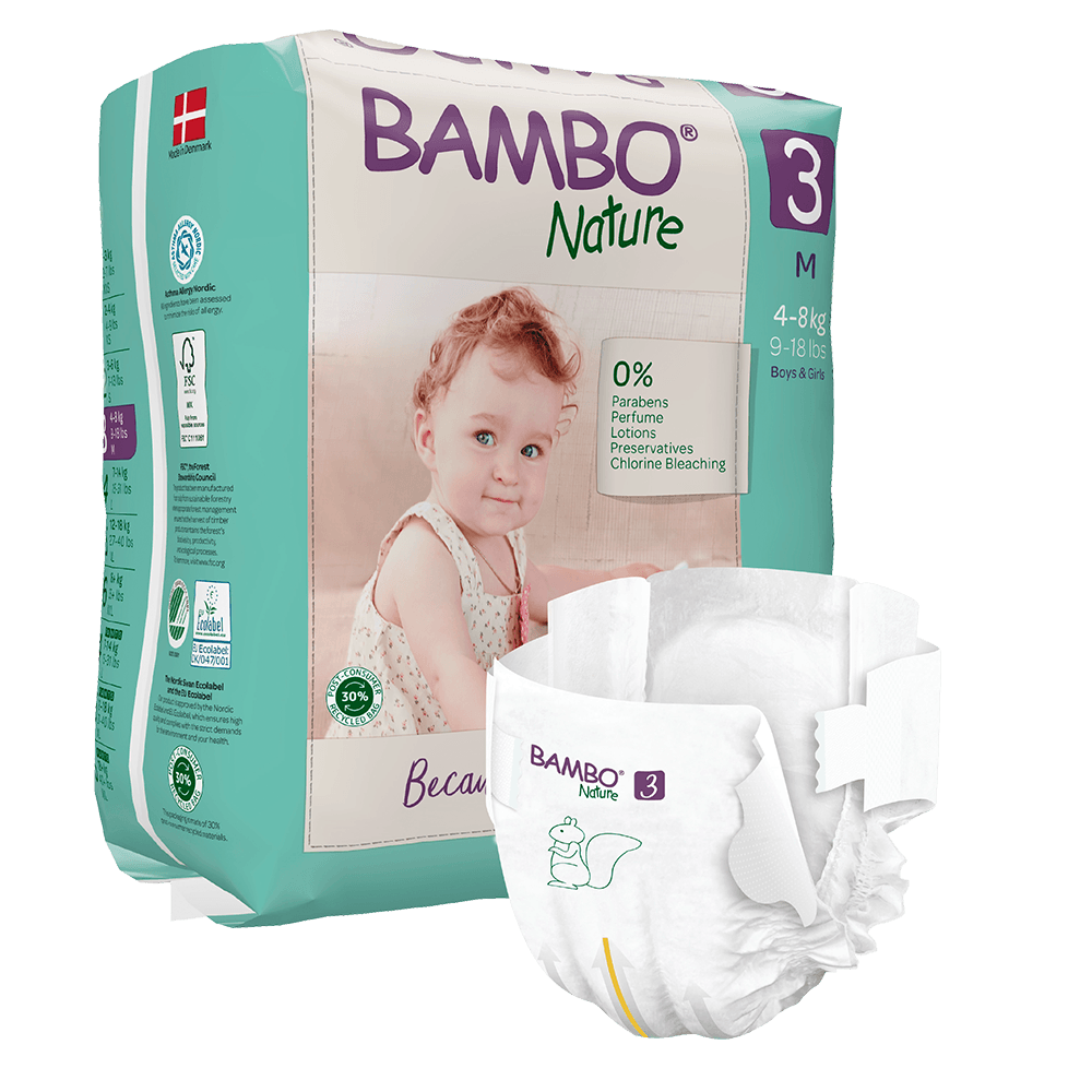 Bambo Nature 3 M Fraldas 4-8 Kg X28