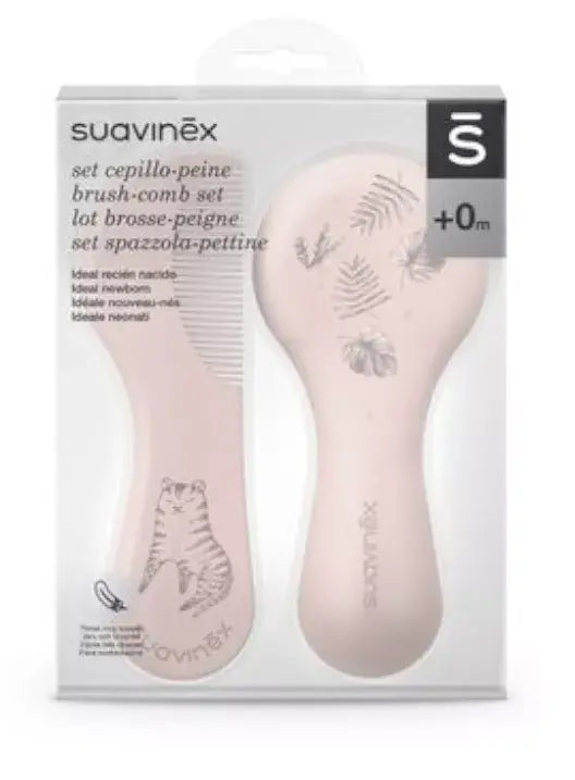 Cepillo + Peine Suavinex Rosa