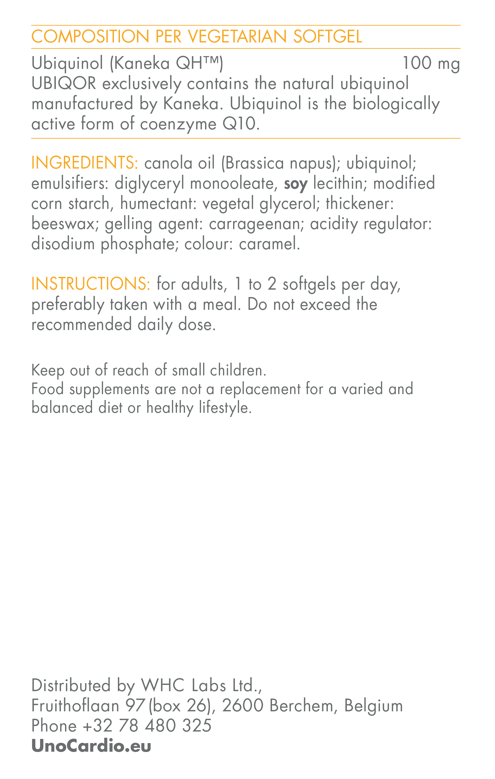 Ubiqor Coq10 (60 Caps) | WHC
