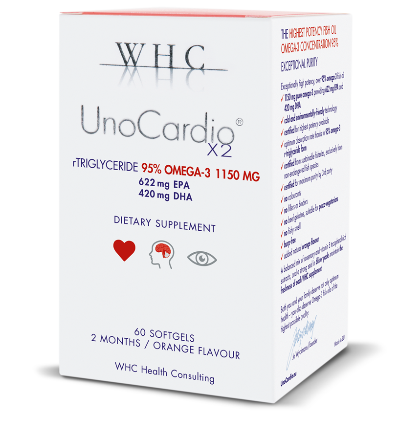 Uno Cardio X2 Ómega 3 (60 Caps) | WHC