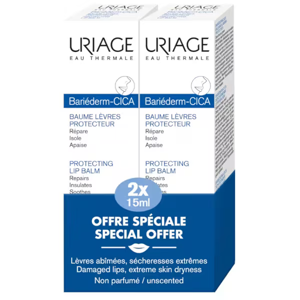 Bálsamo labial dúo Uriage Bariéderm-Cica