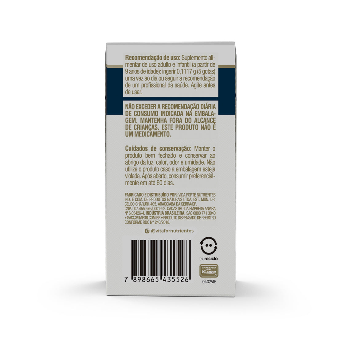 Vitamina D3 + K2 – 20 ml – Vitafor