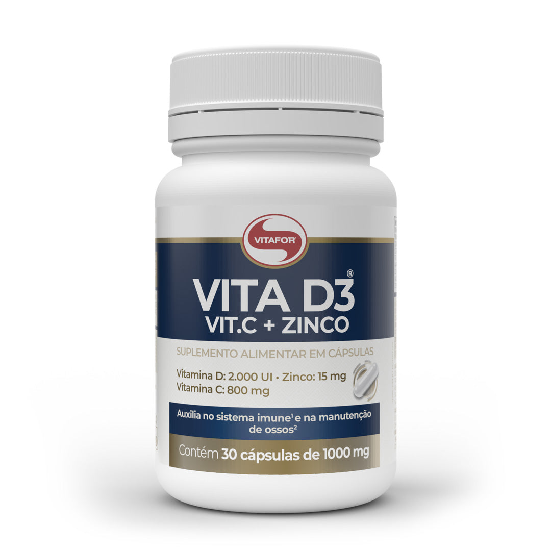 Vita D3 + C + Zinco (30 Comp) | Vitafor