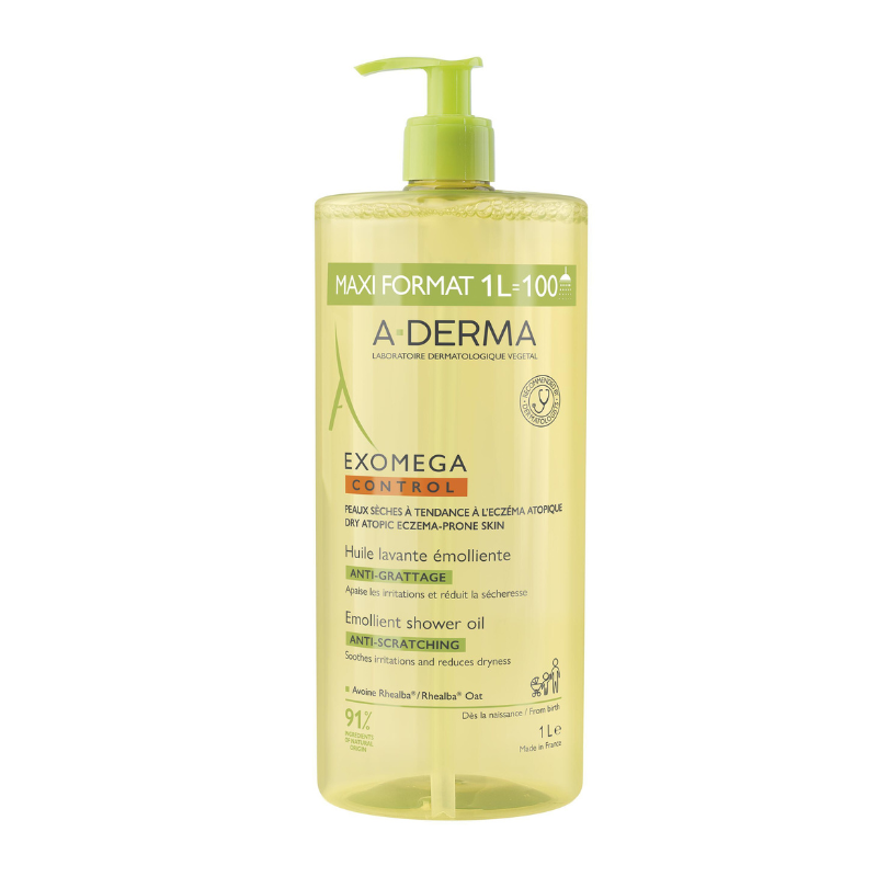A-Derma Exomega Control Óleo de Duche Emoliente 1000ml
