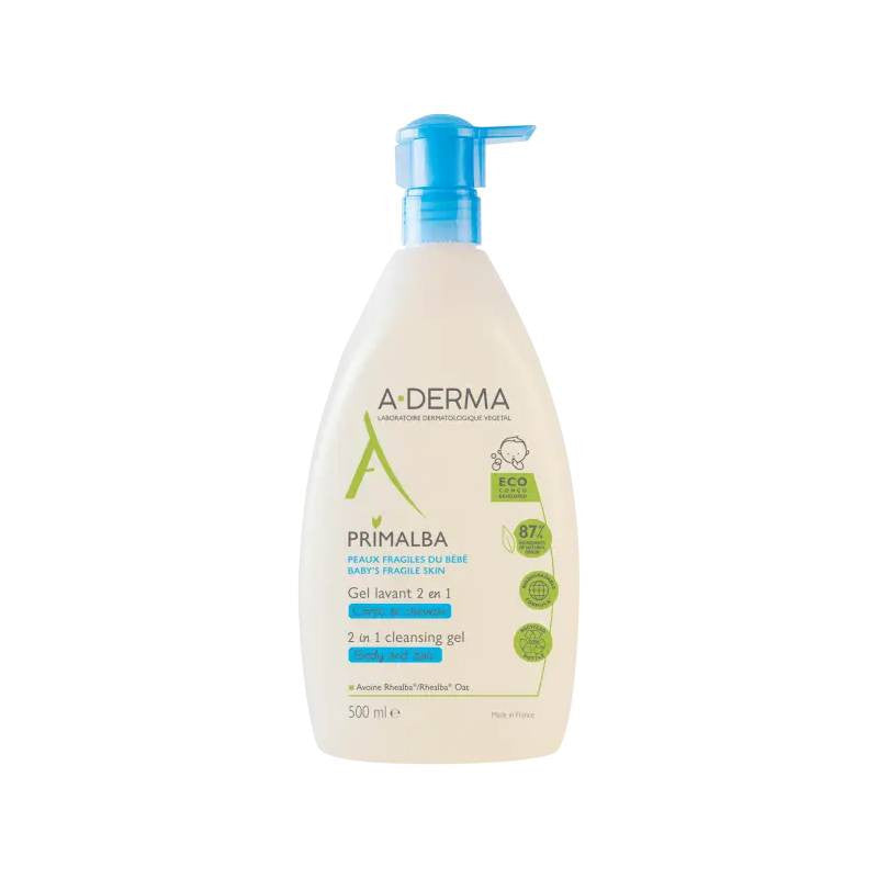 A-Derma Primalba Gel Corpo e Cabelo 500ml