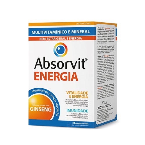 Absorvit Energia Comprimidos X 30