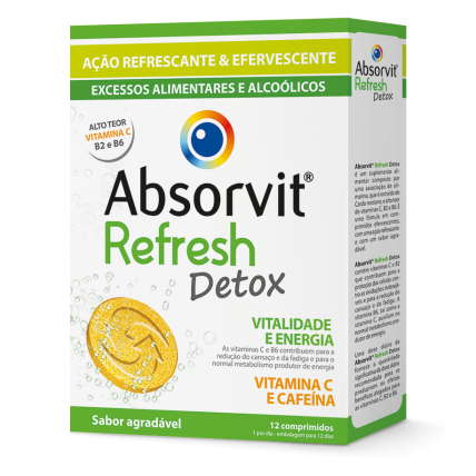 Absorvit Refresh Detox Comprimidos Efervescentes x12