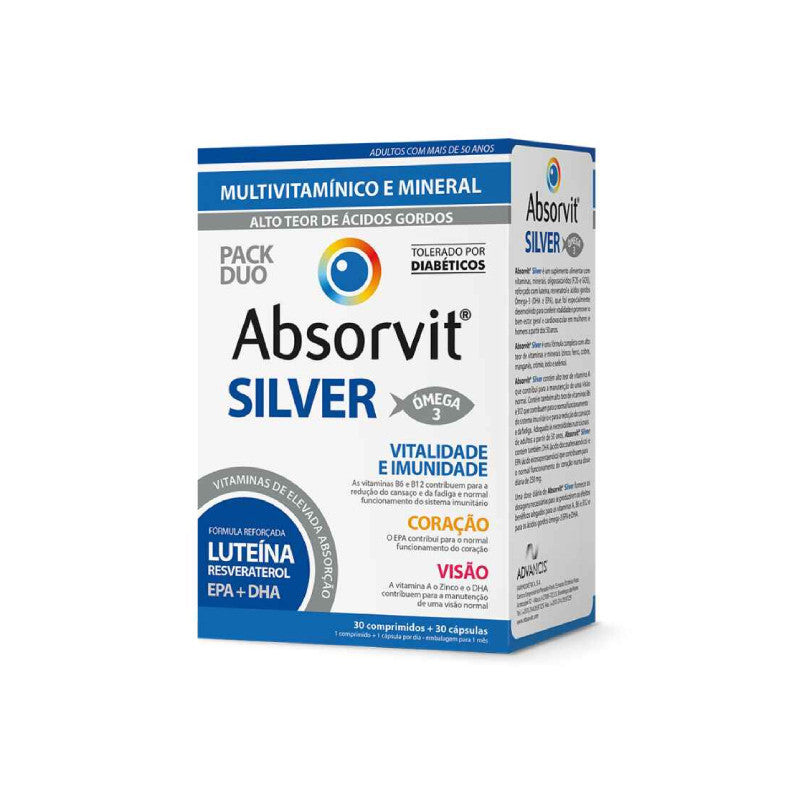 Absorvit Silver Comprimidos x30 + Cápsulas x30